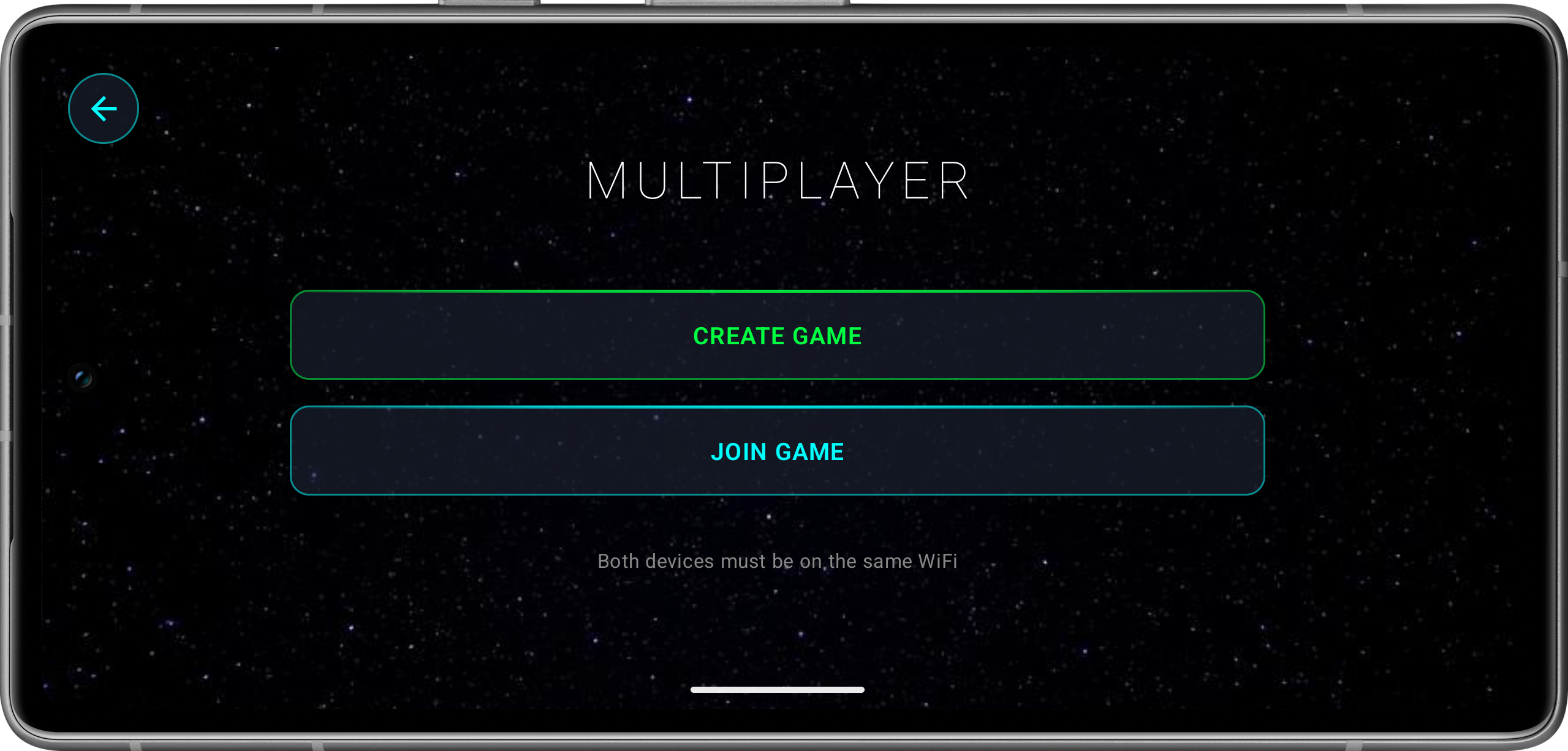 Space Race Multiplayer Menü